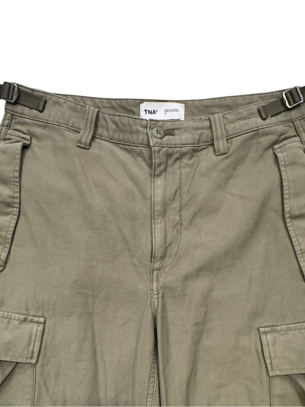 TNA Women’s Supply Cargo Pants / Utility Joggers – Olive Green – Size 6 - Picture 7 of 10